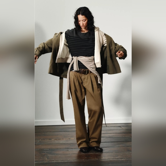 Zara Pants - Zara Low Rise Chino Brown Pants